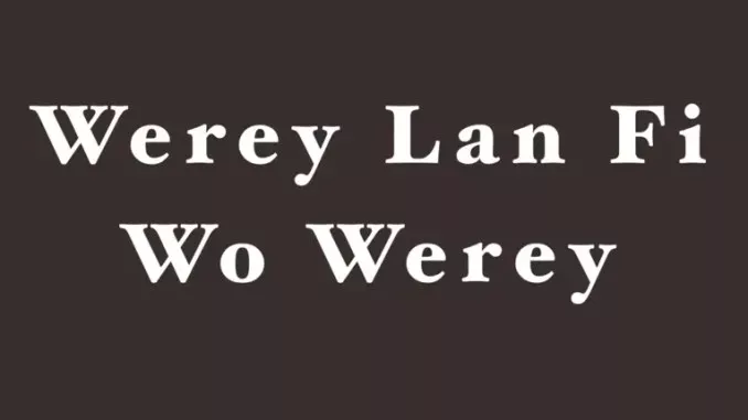Trendysounds – Werey Lan Fi Wo Werey (Kaysliky)