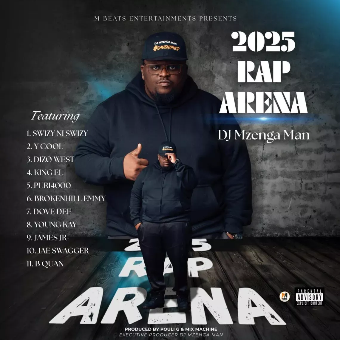 DJ Mzenga Man Ft Swizy Ni Swizy, Y-cool, Dizo West, King EL, Puri4000, BrokenHill Emmy, Dove Dee, Young Kay, James JR, Jae Swagger & B Quan Phamaika – 2025 Rap Arena